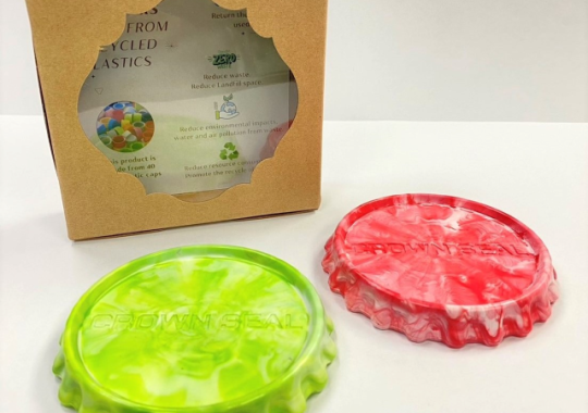 Coasters Made From Recycled Plastics